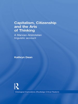 cover image of Capitalism, Citizenship and the Arts of Thinking